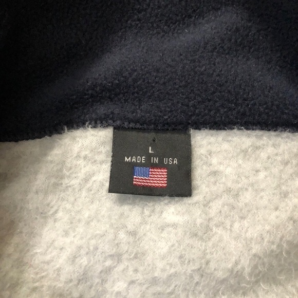 USA Olympics Light Gray Fleece Full Zip Vest W/ Pockets - Size Large - Picture 4 of 5